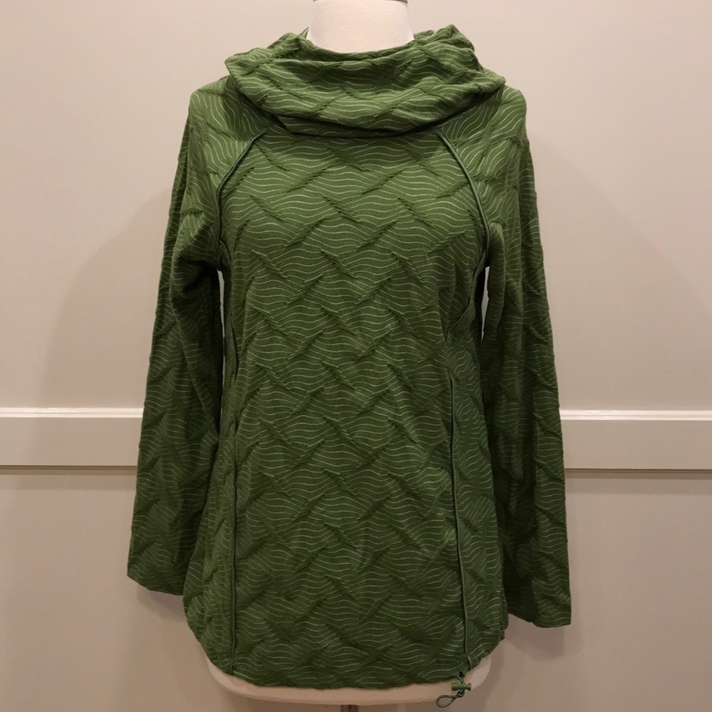 LOGO Lotus Cowl Neck Long sleeve